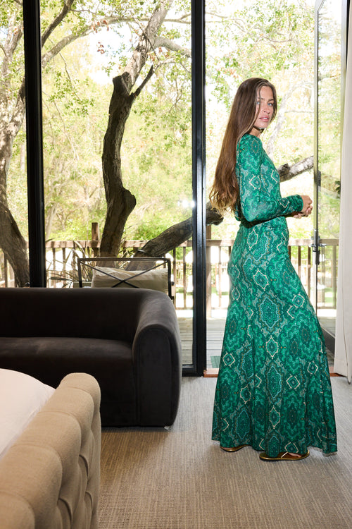 ANNIE LONG SLEEVE - MALACHITE