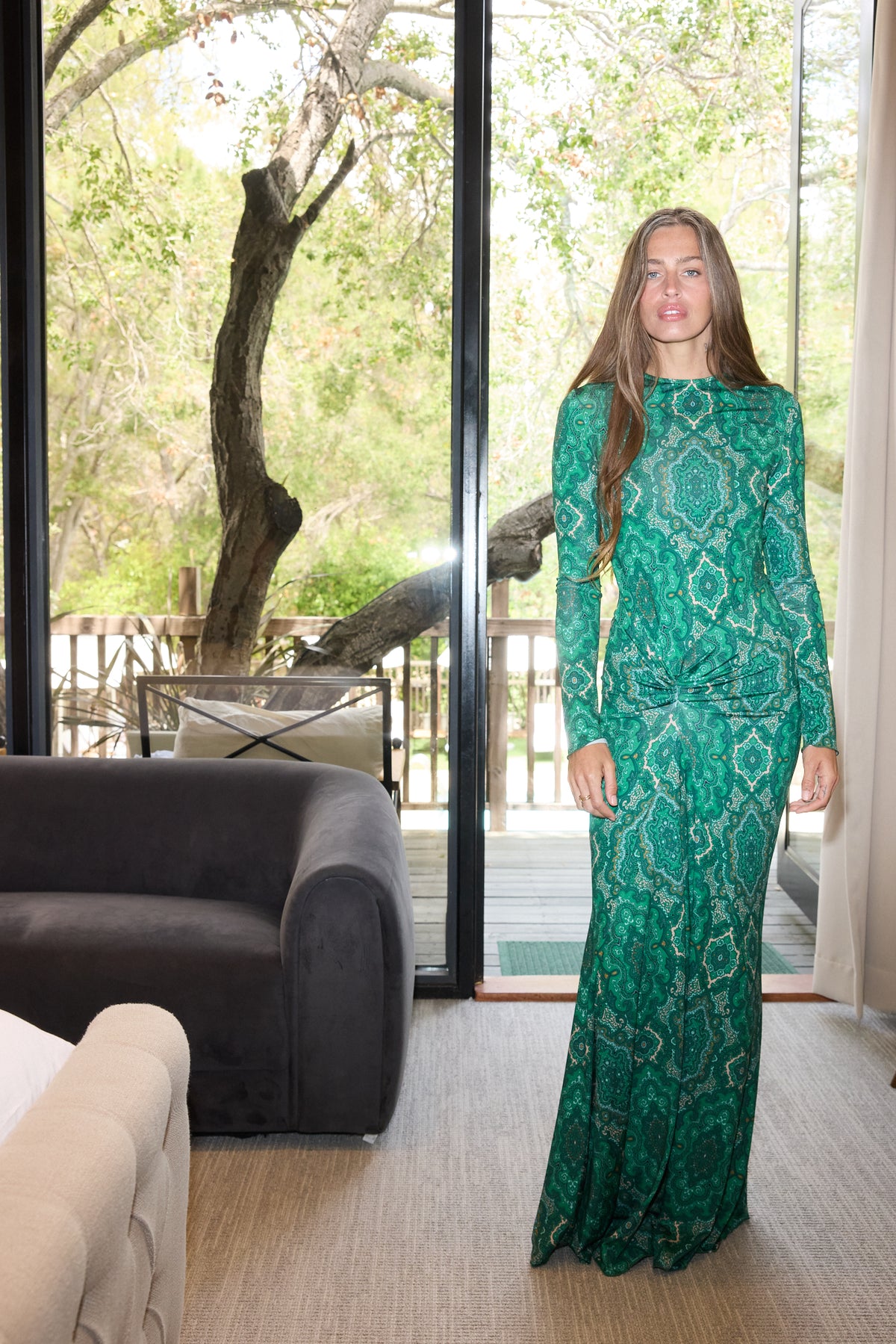 ANNIE LONG SLEEVE - MALACHITE