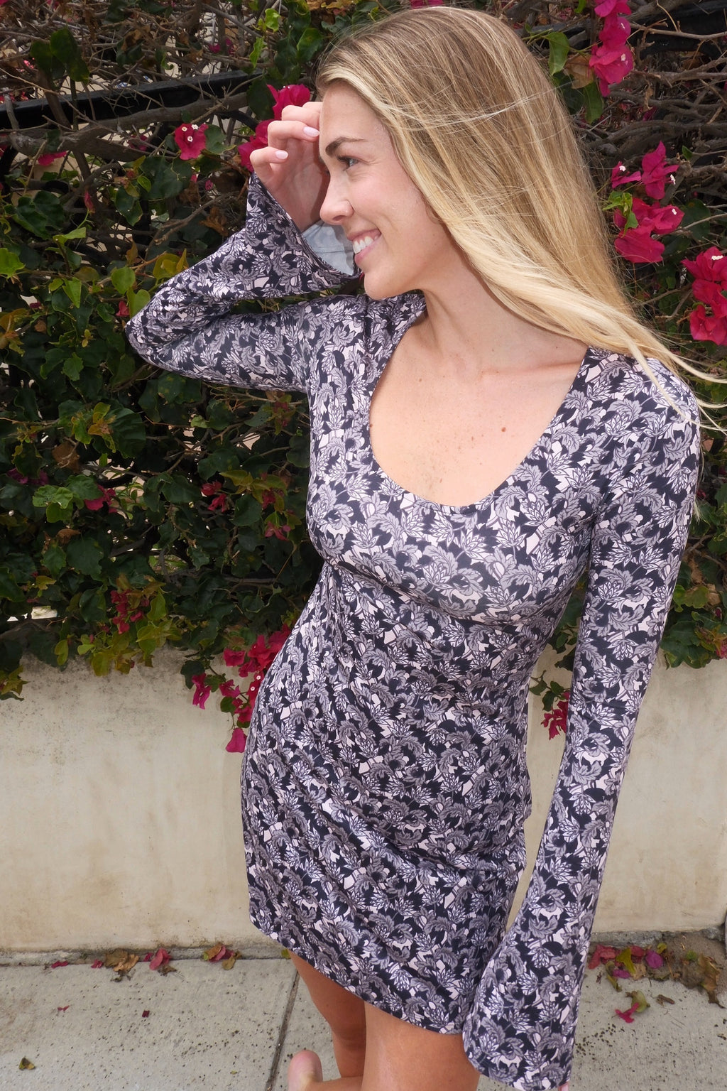 ROMY DRESS - SHADOW BLOOM