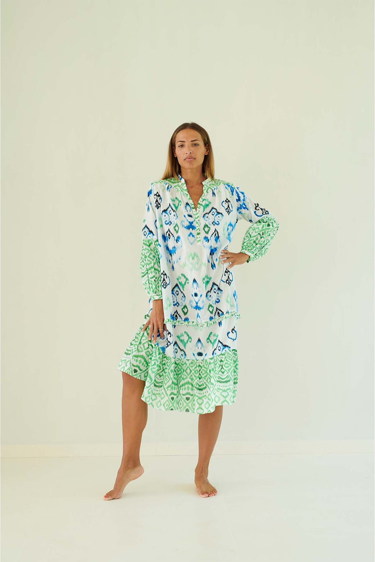 Alison Emerald Ethno & Oceanic Tribe - Organic Cotton - eywasouls