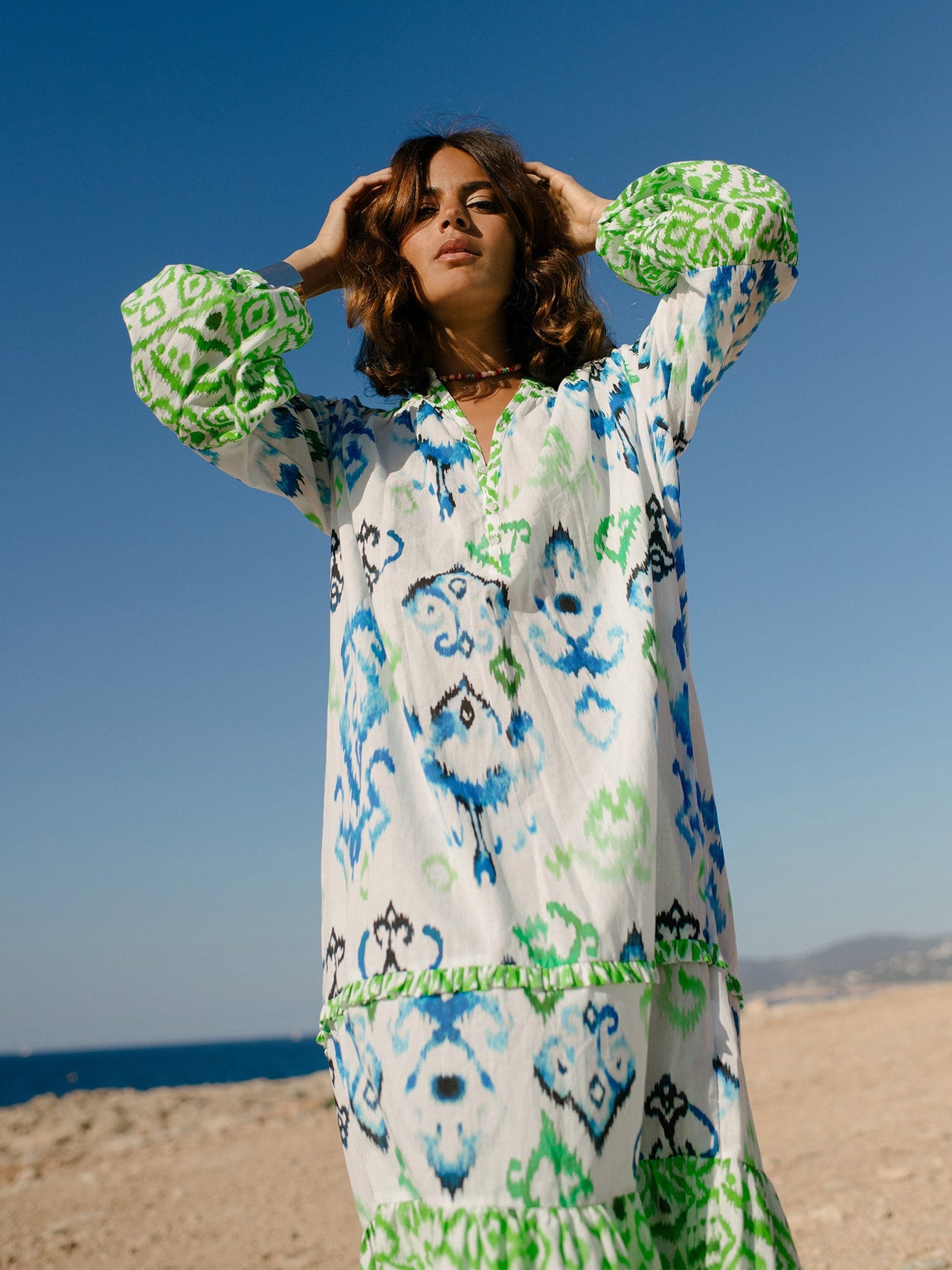 Alison Emerald Ethno & Oceanic Tribe - Organic Cotton - eywasouls