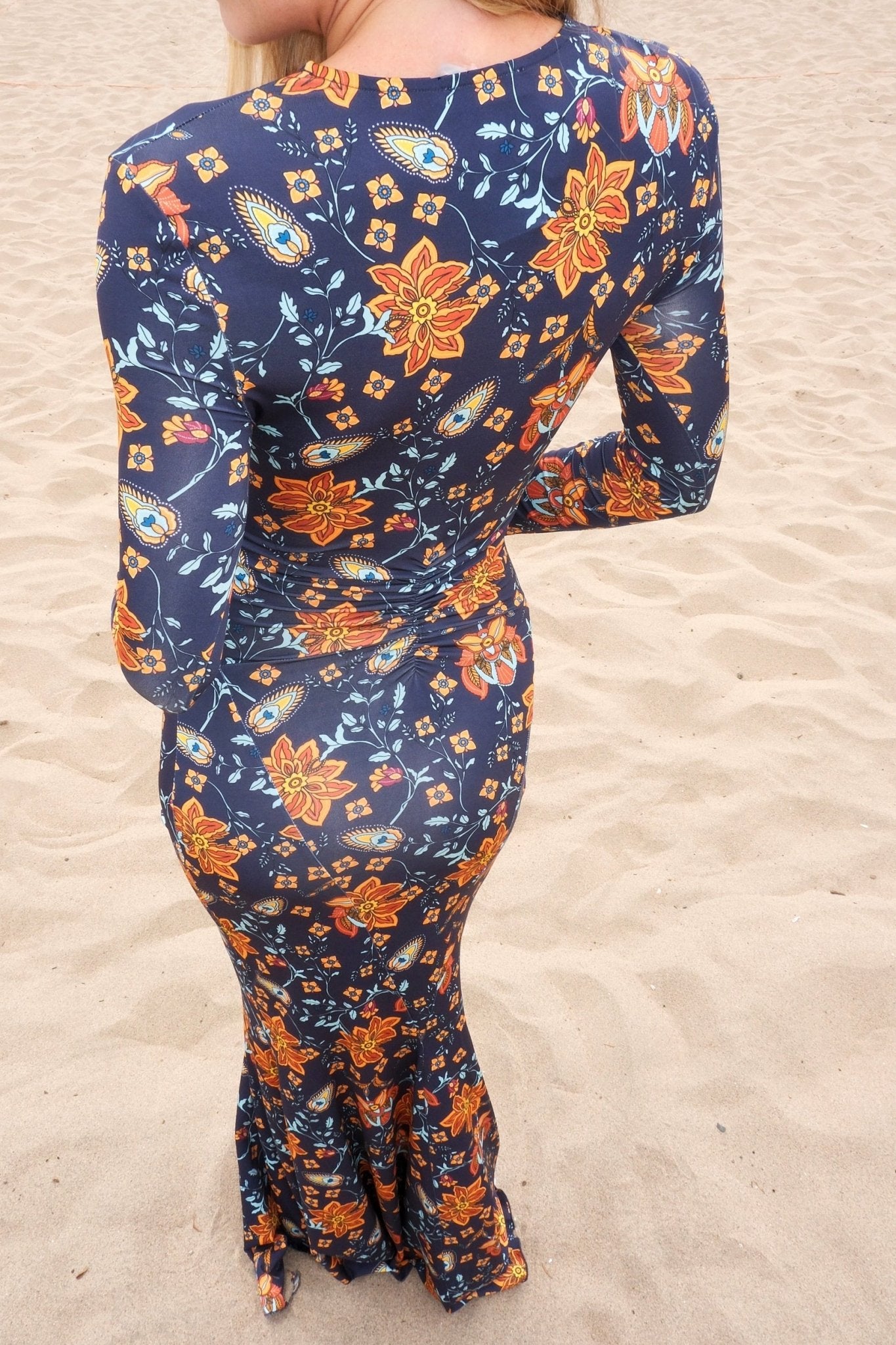 ANNIE LONG SLEEVE - INDIGO WILDFLOWER - eywasouls