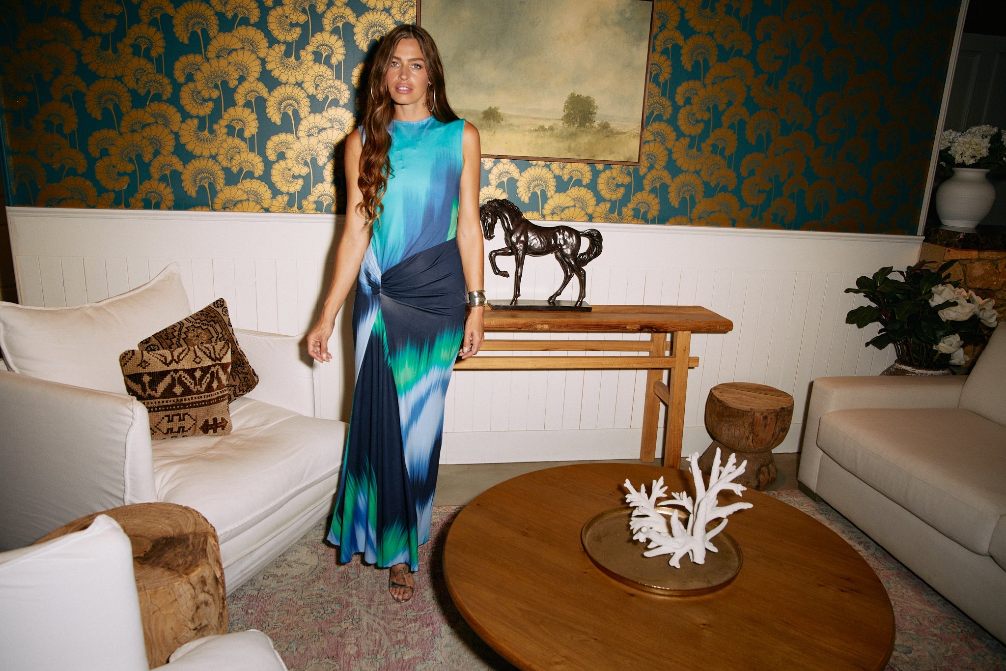 ANNIE SLEEVELESS - INDIGO COLORFLOW - eywasouls