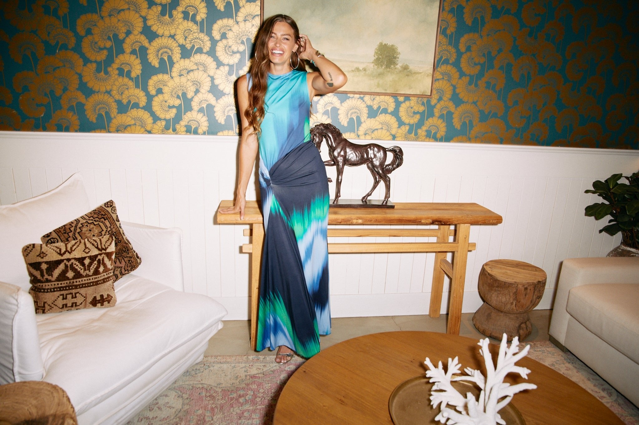 ANNIE SLEEVELESS - INDIGO COLORFLOW - eywasouls