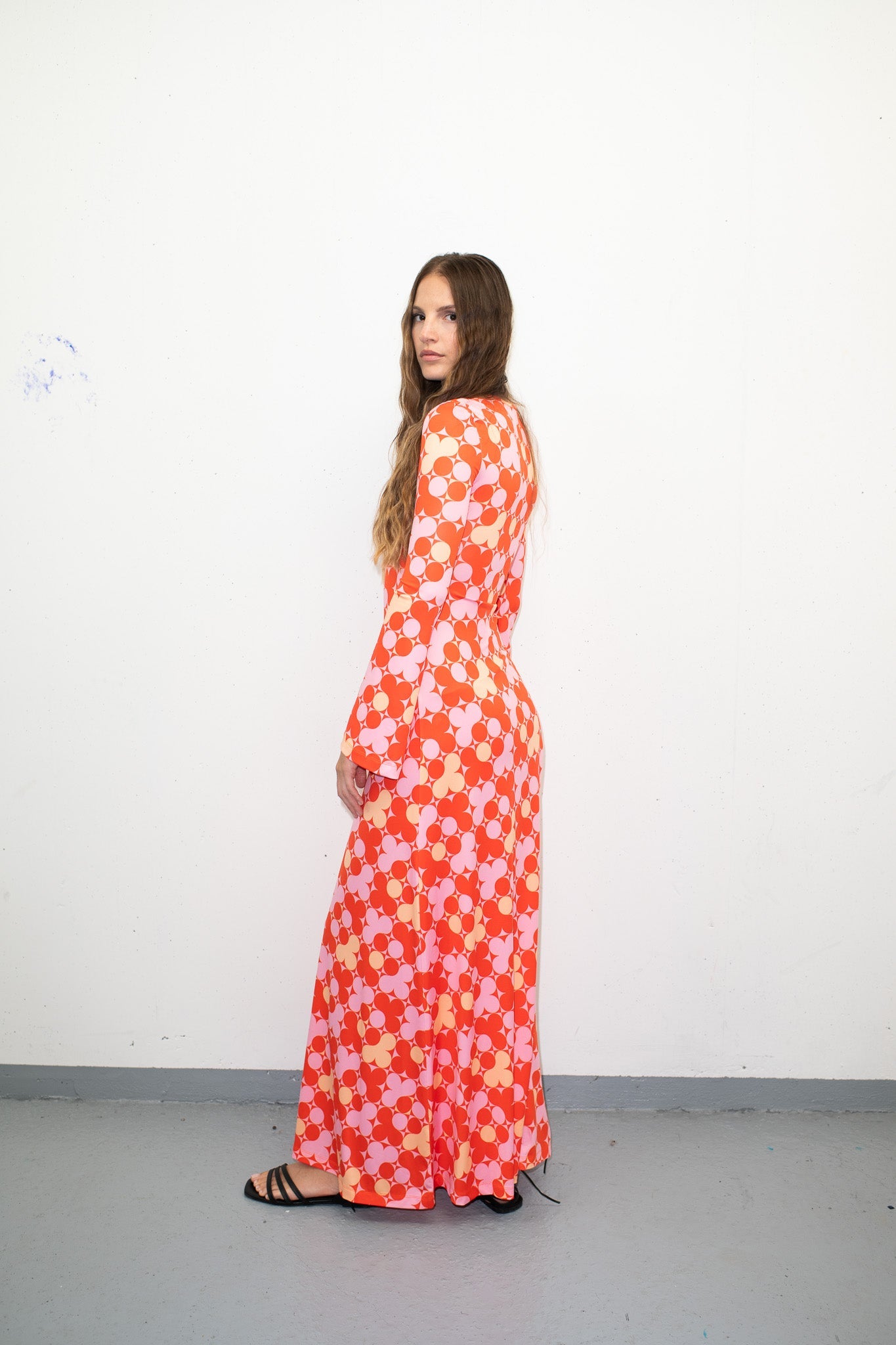 Damnia - 60's Pink Orange Dots - eywasouls