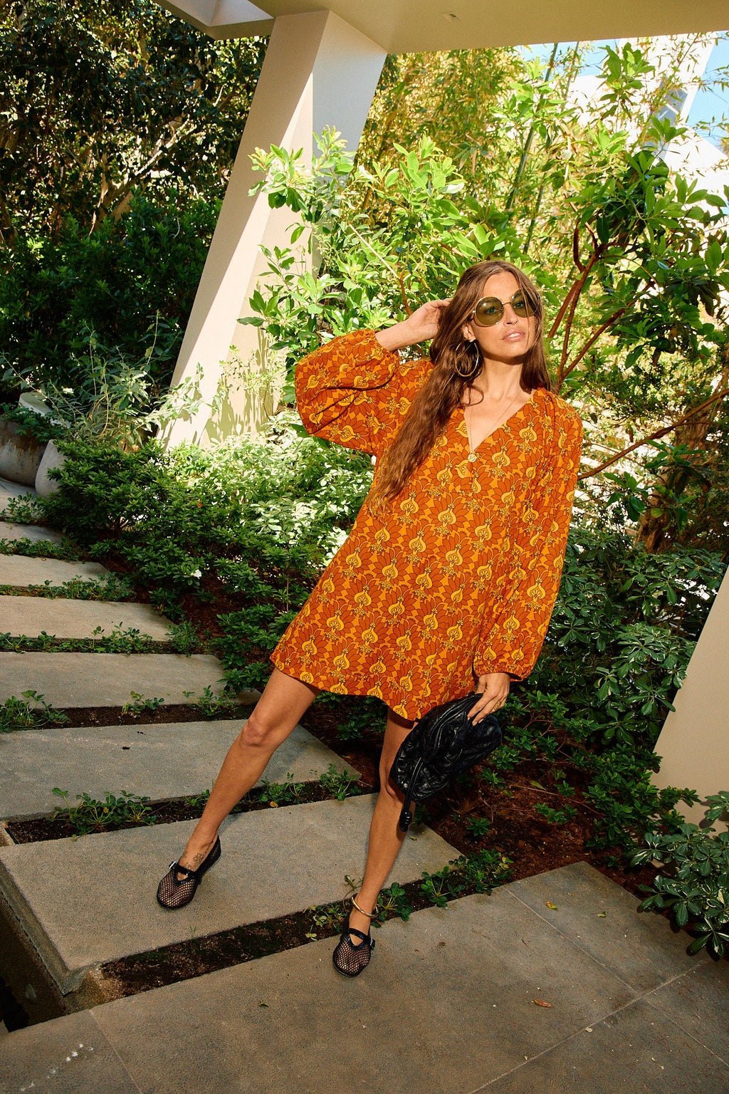 IMAN MINI DRESS - AMBER LOTUS - eywasouls