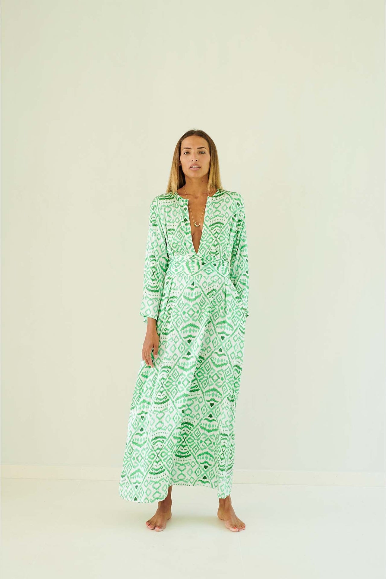 Ines Emerald Ethno - silk satin - eywasouls