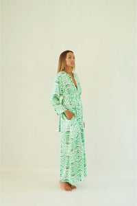 Thumbnail for Ines Emerald Ethno - silk satin - eywasouls