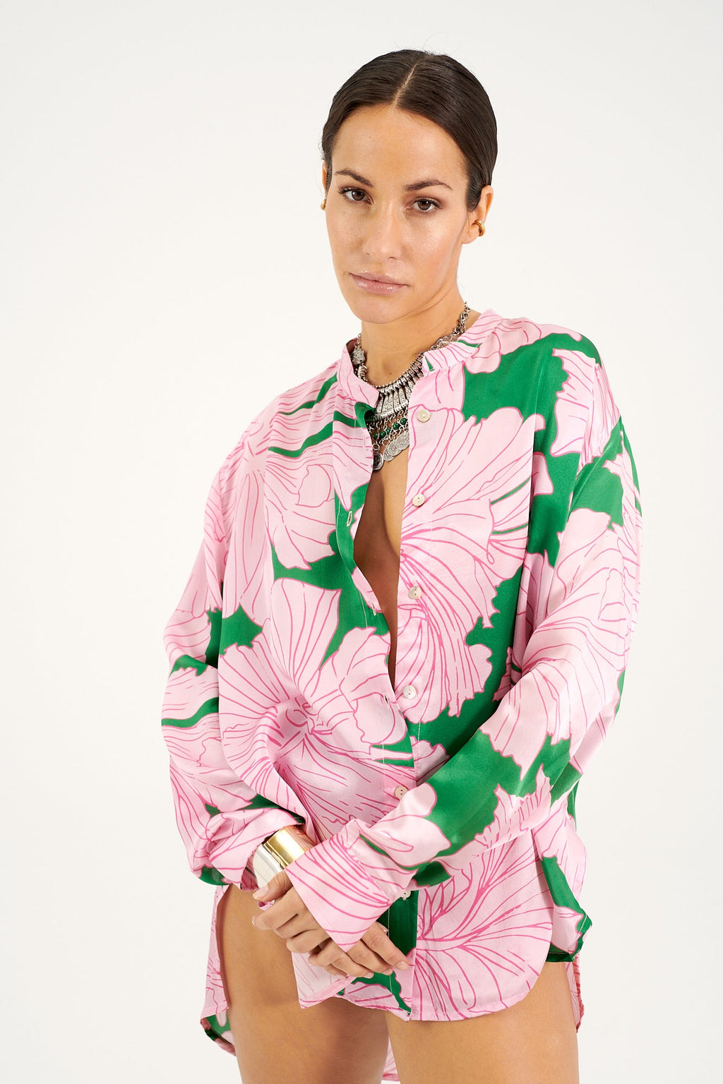 Phoenix Pink Green Floral - eywasouls