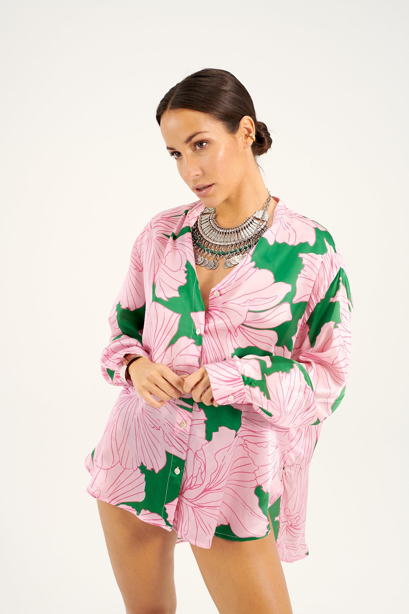 Phoenix Pink Green Floral - eywasouls