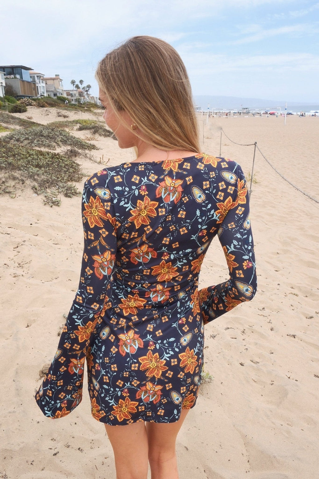 ROMY DRESS - INDIGO WILDFLOWER - eywasouls